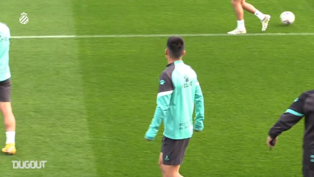 Wu Lei in training with Espanyol